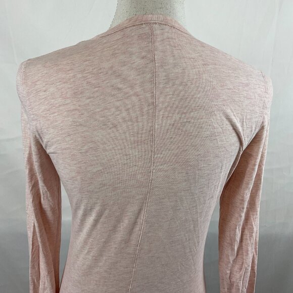 Lululemon Circadian Long Sleeve V-Neck Tee Heathered Mink Berry Pink Heather - Picture 10 of 12